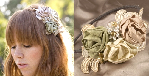 Ribbon Headband Bridal